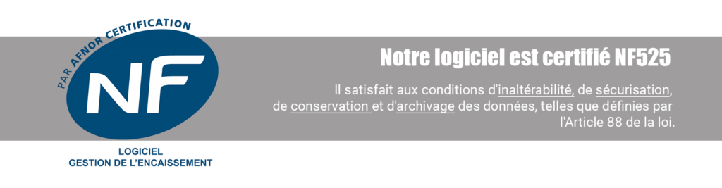 logiciel de gestion commerciale certifié NF525